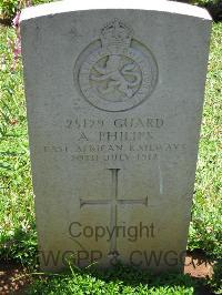 Dar Es Salaam War Cemetery - Philips, A